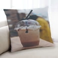 thumbnail image 1 of Ahgly Company Coussin d'Intérieur Milkshake, 18 Pouces par 18 Pouces, 1 of 6