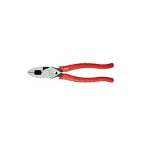 Milwaukee 48-22-6100 9 Inch Leverage Lineman Pliers w/ Crimper and Pipe Reaming Head Design