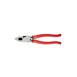 Milwaukee 48-22-6101 8-Inch Long Nose Pliers with Reaming Head and Onboard  Fish Tape Pulling 