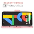 thumbnail image 3 of Compatible avec Google Pixel 4A 5G Étui Portefeuille en Cuir à Rabat Porte-Cartes Support Accessoires pour Cellulaire Porte-Monnaie Fente pour Pièce d'Identité de Crédit Étuis de Téléphone pour Pixel1 Femmes Hommes Rose, 3 of 5