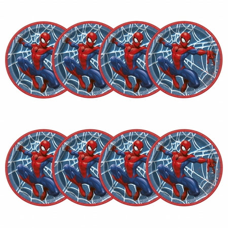 Spider-Man Round 7" Dessert Plates, 8ct