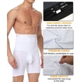 thumbnail image 5 of VASLANDA Men Tummy Control Shorts High Waist Slimming Shapewear Body Shaper Leg Underwear Briefs, 5 of 7