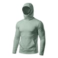 thumbnail image 7 of Fabrcox Ice Silk Men's Rash Guard Hoodie with Mask Sun Protection Shirts for Men Spring Athletic Camping Mens Fishing Shirts with Thumb Holes, 7 of 7