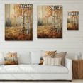 thumbnail image 4 of Designart "Autumn Tapestry Birch Woods IX" Floral Print on Natural Pine Wood, 4 of 5