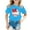 Sky Blue, variant on WOYY Big Girls Casual T Shirt Baseball Printed Short Sleeve T-Shirt Summer Sport Tee Shirt
