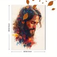 thumbnail image 3 of Qisvanset 12x16 Inch Jesus Embrace Watercolor Canvas Wall Art, Warm Religious Portrait Faith Home Decor, 3 of 8