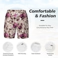 thumbnail image 5 of Balery Rose Flowers Mens Swim Trunks Swim Shorts for Men Quick Dry Inseam Beach Shorts with Compression Liner Pocket-XX-Large, 5 of 9
