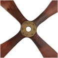 thumbnail image 4 of DecMode Brown Wood 4 Blade Airplane Propeller Wall Decor with Aviation Detailing, 4 of 7