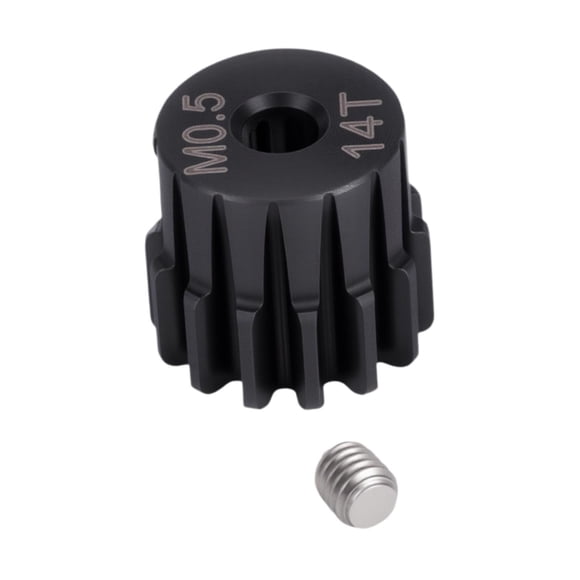 BELOVING Hardened Steel RC Pinion Gear with Screw for 1/18 1/24 RC Car Hobby Vehicles 14T