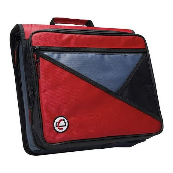Universal Laptop Zipper Binder, O-Ring, 2 in. - Red