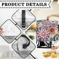 thumbnail image 4 of TSOVTHRID Boho Mandala Flower Print Kitchen Mixer Cover Reusable Stand Mixer Dust Cover Portable Waterproof Kitchen Appliance Cover with Top Handle and 2 Pockets for Extra Accessories,S, 4 of 7