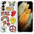 thumbnail image 1 of Hippie Elements Collage Clear Case for Samsung Galaxy S23 Plus,Aesthetic Art Design Case for Men Women,Unique Trendy Transparent TPU Bumper Case Cover, 1 of 5