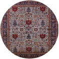 thumbnail image 1 of Ahgly Company Indoor Round Mid-Century Modern Pink Oriental Area Rugs, 6' Round, 1 of 6
