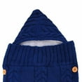 thumbnail image 5 of Odeerbi Blanket-Wrapped Plus Velvet Sleeping Bag Thick Knitted Warm Woolen Stroller, 5 of 5