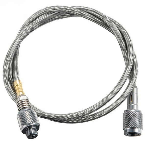 1 unidad de manguera de propano, manguera de gas, tubo de extensión para exteriores, accesorio para estufa de gas para acampar