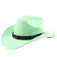 thumbnail image 1 of Western Style Outdoor Cowboy Hat Curved Brim For Travel Riding Adventure And Casual Everyday Wear, 1 of 3