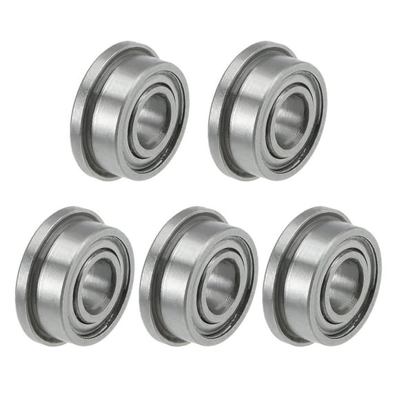 F683ZZ Flange Ball Bearings 3mm x 7mm x 3mm Steel Shielded Chrome Steel Z2 5pcs