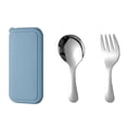 thumbnail image 2 of Reusable Travel Utensils Set with Case, Portable Spoons Cutlery, Ergonomic Handle Stainless Steel Tableware for Kids Adults Travel Picnic Camping Utensils, 2 of 9