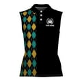 thumbnail image 2 of Custom Retro Vibe Rolling With My Homies Bowling Women Sleeveless Polo XS-4XL, 2 of 5