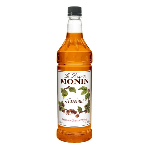 Monin Hazelnut Flavor Syrup, 1 Liter, 4 Per Case