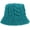 Blue, variant on CoCopeaunts Womens Bucket Hat Solid Color Foldable Floppy Knit Bucket Cap Warm Wide Brim Cable Twist Pattern Fisherman Cap