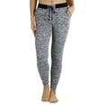 thumbnail image 3 of ToBeInStyle Women's Heathered French Terry Jogger Pants, 3 of 5