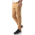 thumbnail image 2 of Ma Croix Mens Slim Fit Stretch Chino Pants Plain Twill, 2 of 6