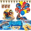 GK Galleria Spiderman Birthday Party Supplies for 12 Superhero Boys with 150+ Decorations Items - Avengers Birthday Party Supplies - Spiderman Party Supplies - Spiderman Birthday Decorations
