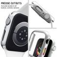 thumbnail image 3 of LEIXIUER Compatible with Apple Watch Cases 45mm 40mm 38mm 41mm 44mm 42mm , Hard PC Bumper Protectors Cover Accessories for Apple Watch Series 7 45 mm Series 6 5 4 3 2 1, 3 of 8