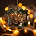 thumbnail image 6 of Christmas Bookstore Hanging Ornament, Book Lover Christmas Tree Ornament, Book Ornaments for Xmas Tree Book Gift, 3.15 Inch, 6 of 6