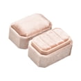 thumbnail image 4 of Joyero de terciopelo, caja para anillos, portátil, regalo, estuche decorativo para joyas. Rosa carne, 4 of 9