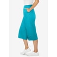 thumbnail image 4 of Woman Within Plus Size Elastic-Waist Pull-On Knit Pocket Capri Pants, 4 of 6