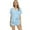 Light Blue, variant on WBQ Womens Short Sleeve Pajama Set Lace V Neck Button Down Sleepwear Set 2 Pieces Loungewear Soft Pj Shorts Sets S-2XL