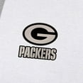 thumbnail image 4 of Men's Antigua White Green Bay Packers Brushed Carbon Victory Pullover Hoodie, 4 of 4