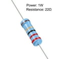 thumbnail image 2 of Metal Film Resistors 1Watt 22 Ohm 1% Tolerances 30 Pcs, 2 of 4