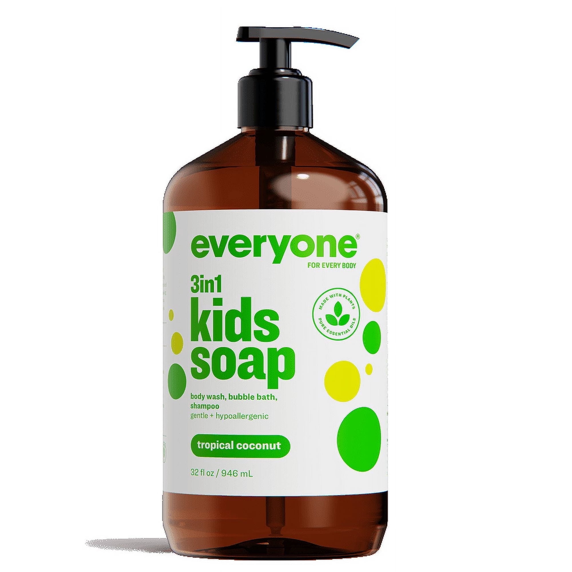 Everyone Kids Soap Tropical Coconut Twist 32 fl oz Pack of 3