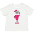 thumbnail image 3 of Inktastic Cute Robot, Girl Robot, Pink Robot with Ribbon Girls Toddler T-Shirt, 3 of 5