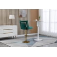 thumbnail image 4 of Luccalily Counter Height Bar Stools,Velvet 360° Swivel Adjustable Bar stools with Back and Footrest,Modern design and golden base for Kitchen,Bistro Pub, Dining Room counter, 4 of 12