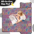 thumbnail image 4 of Pioneer Flower Floral Print Pattern Teens Toddler Nap Mat with Pillow, Sleeping Mat Bag for Preschool Daycare 50"x20", 4 of 6