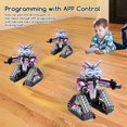 thumbnail image 4 of Remote Control Building Toys, 3-in-1 STEM Robot Building Kit for Kids,408 PCS Remote & APP Controlled Stunt Robot, 4 of 5