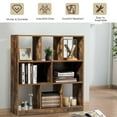 thumbnail image 6 of Gymax Industrial Freestanding Bookshelf Storage Organizer Bookcase with Open Compartments, 6 of 10