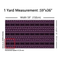 thumbnail image 3 of Manfei Boho Bohemian Aztec Sewing & Crafting Fabric (1 Yard), Black Purple Home Decor Fabric by the Yard, Dreamcatcher Horse DIY Fabric, 3 of 6