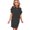 Black, variant on Women's Casual Striped T Shirt Dress with Pockets Comfortable Lightweight Stretch Fabric for Everyday Wear for Daily Use