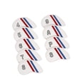 thumbnail image 3 of Juego de 9 fundas de hierro para palos de Golf, protector de eje resistente al agua, calcetines envolventes con etiquetas numéricas, funda protectora, 3 of 8