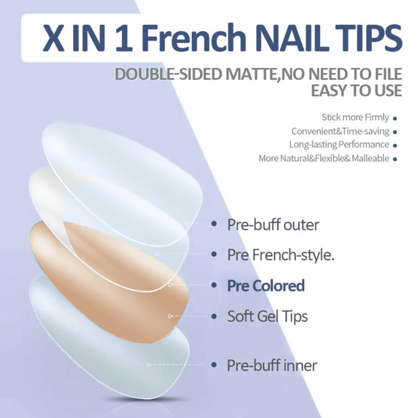 SheSlay Press-On Nail Starter Kit with UV Lamp & Full Nail Prep, 150 Pieces