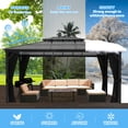 thumbnail image 3 of VEIKOUS 16' x 12' Outdoor Hardtop Gazebo, Double Roof Gazebo w/ Nettings for Patio, Garden, 3 of 13