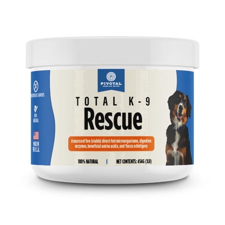 Total K-9 Rescue – Multi-Strain Probiotics and Prebiotics for Digestive and Immune Support – 1lb