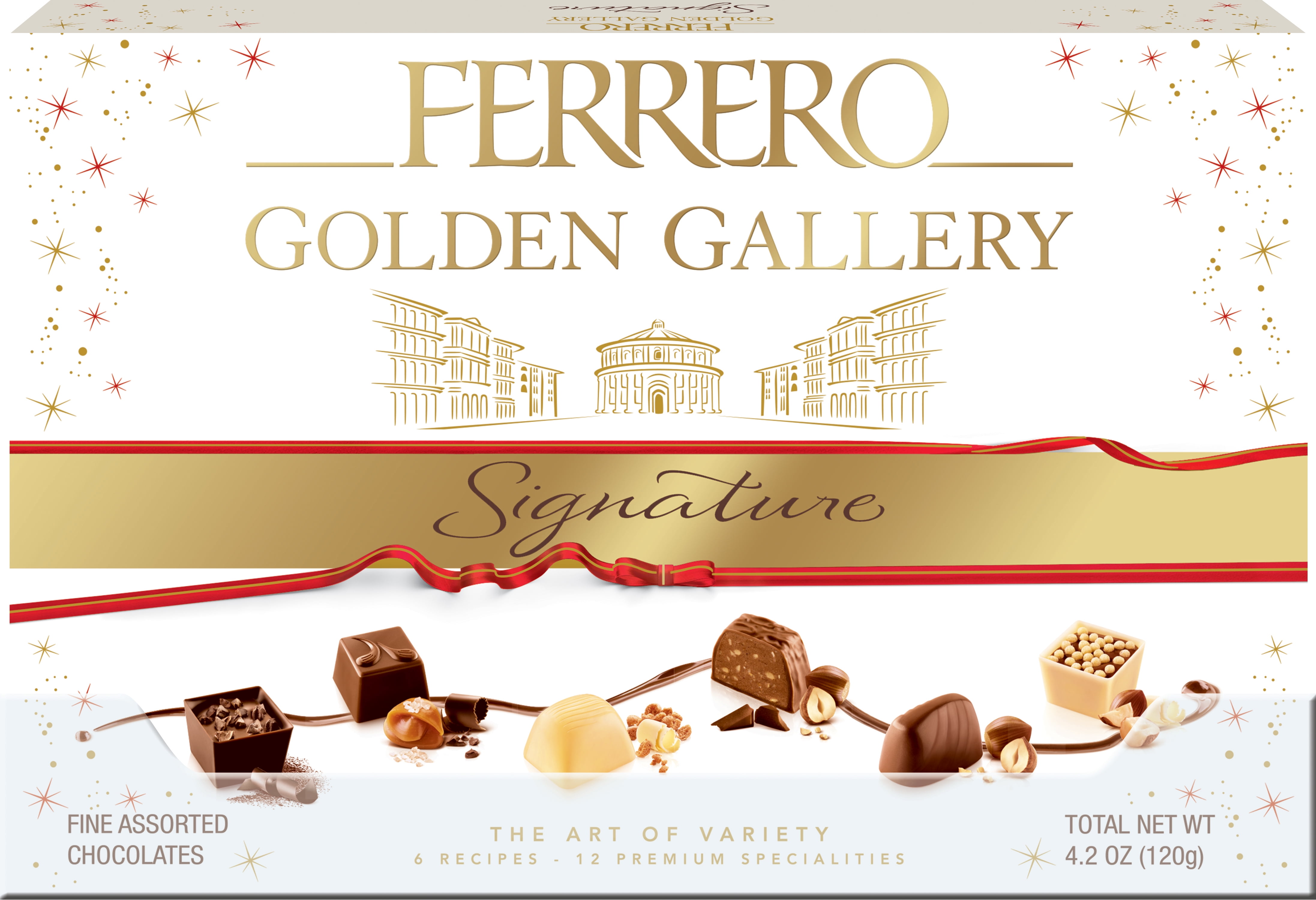 Ferrero Golden Gallery Signature Fine Assorted Gourmet Chocolates, 12 Count, 4.2 oz