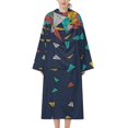 thumbnail image 2 of Flying Paper Planes Bathrobe Plush Bathrobe Cozy Unisex Winter Bathrobe Warm Water Absorbent, 2 of 9