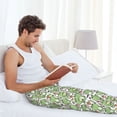 thumbnail image 5 of Susaid Happy Frogs Print Mens Pajama Pants Set Sleep & Lounge Pants, PJ Bottoms with Pockets and Button Fly-Small, 5 of 6